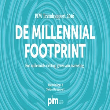 Aljan de Boer - Millennial Marketing - Marketing Trends 2016