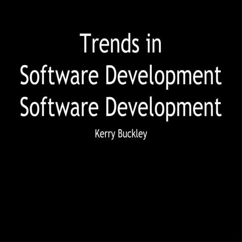 Software Development Trends