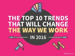 The Top 10 Trends That Will Change The Way We Work in 2016