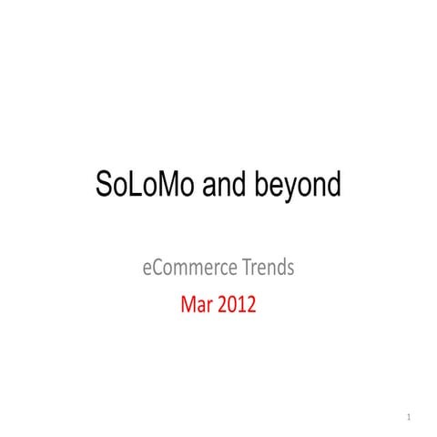 eCommerce trends (Mar '12)