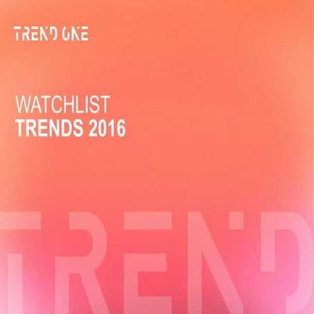 Trends 2016