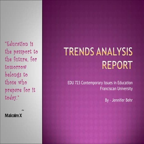 Trends analysis report behr