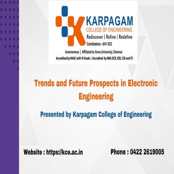 Trends and Future Prospects in Electronic Engineering