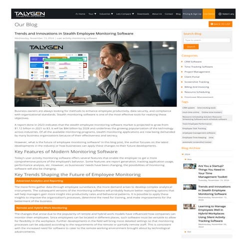 Trends and Innovations in Stealth Employee Monitoring Software