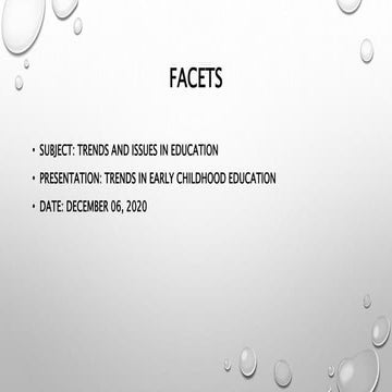 Trends and Issues in Education. 