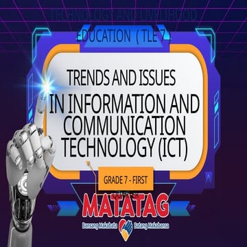 Matatag Curriculum Trends and Issues PPT for Grade 7 First Quarter ...