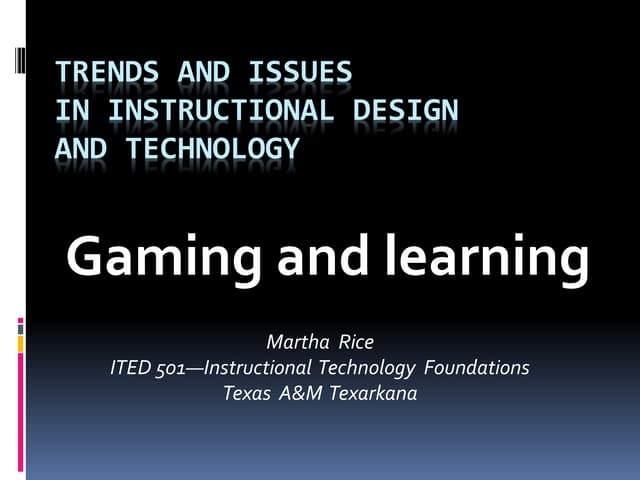 Trends and issues ppt