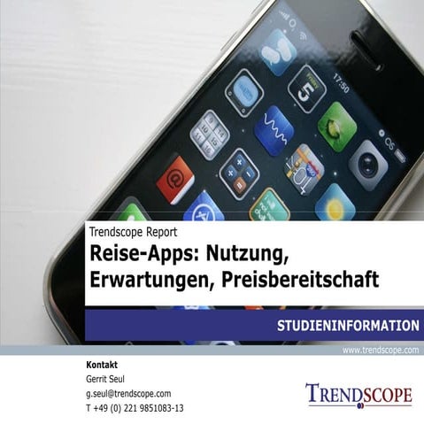 Reise-Apps: Nutzung, Erwartungen, Preisbereitschaft