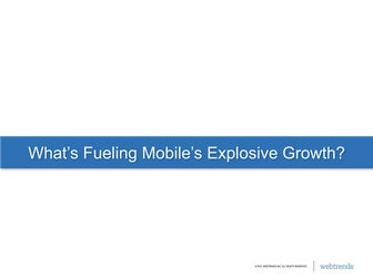 Trends Fueling Mobiles Growth