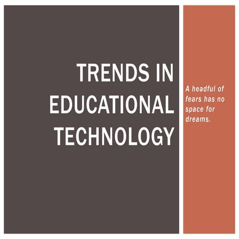 Trends In Educational Technology (2014)
