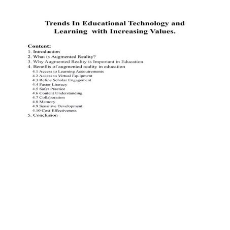 Trends in educational technology and learning  with increasing values (1)