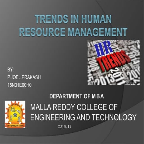 Trends in human resource management
