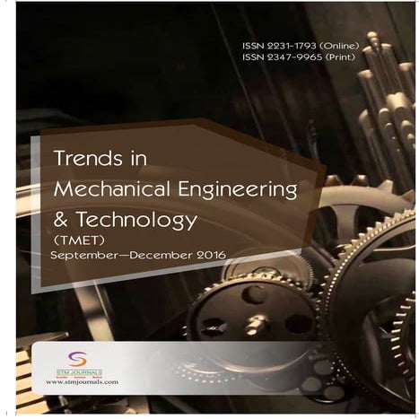 Trends in Mechanical Engineering & Technology vol 6 issue 3