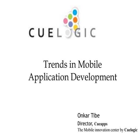 Trends in mobile applications