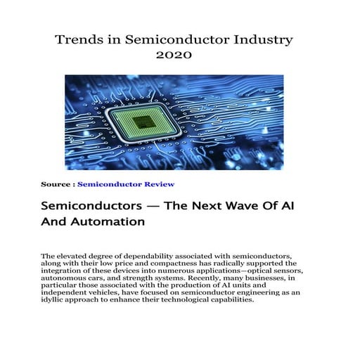 Trends in semiconductor industry 2020 converted