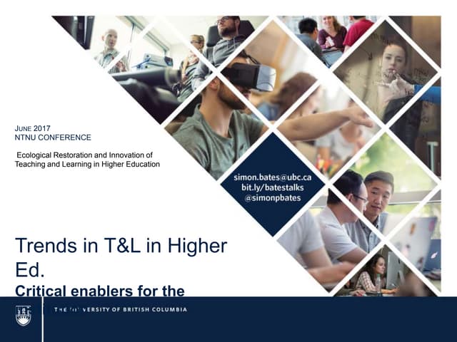 Development & trends in teaching and learning 