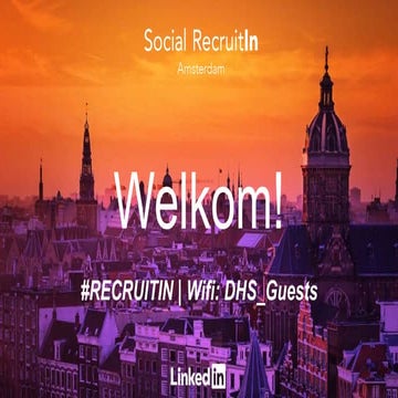 Social RecruitIn - Trends, inzichten & media door Jeroen Dries en Eelco van der Vorm