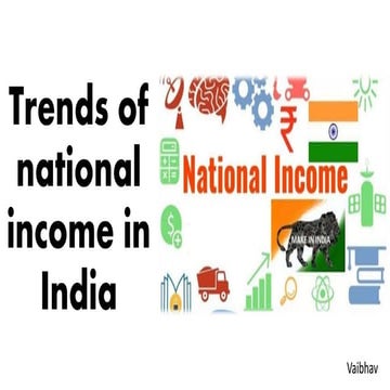 Trends of national income in india