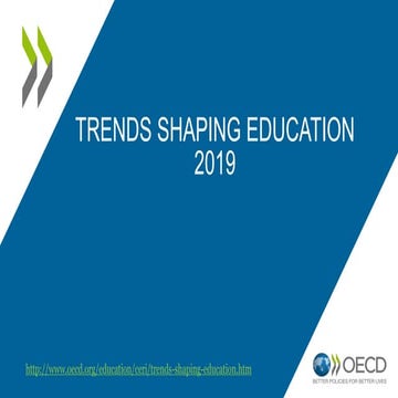 Trends shaping education 2019 | PPTX