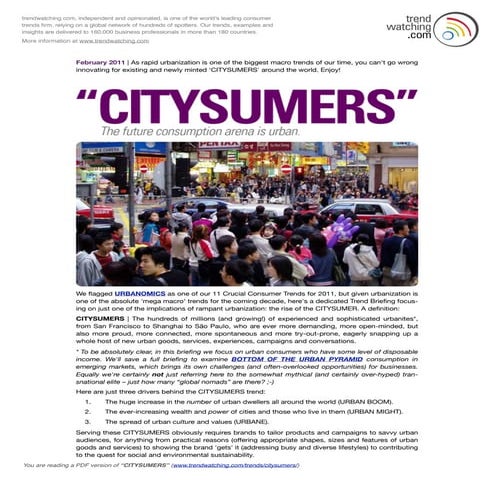 Trendwatching 2012 12 citysumers
