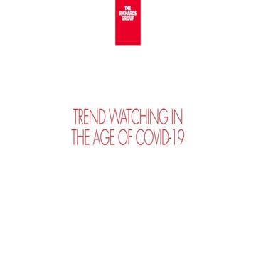 Trend Watching in the Age of Covid-19