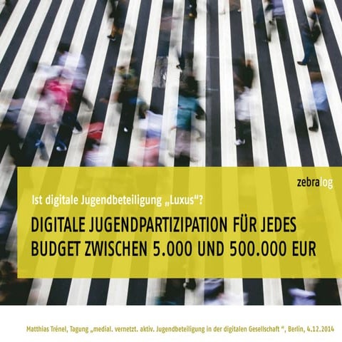 Ist digitale Jugendbeteiligung Luxus? 