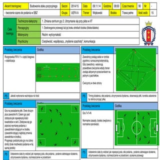 UEFA A: konspekt treningowy na zaję...