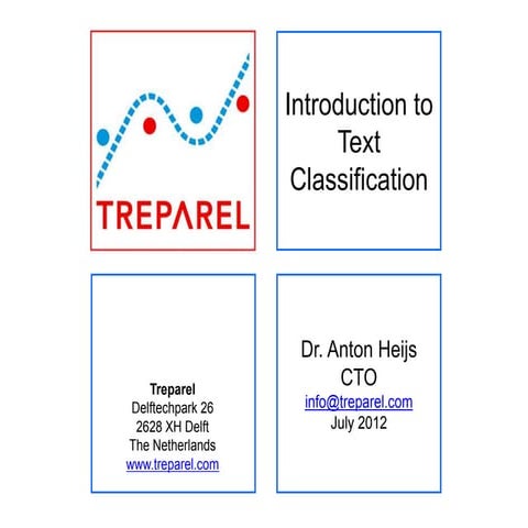 Machine Learning based Text Classification introduction | PPT