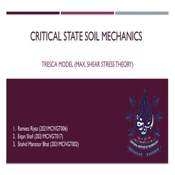 Tresca Model for Geotechnical Engineering