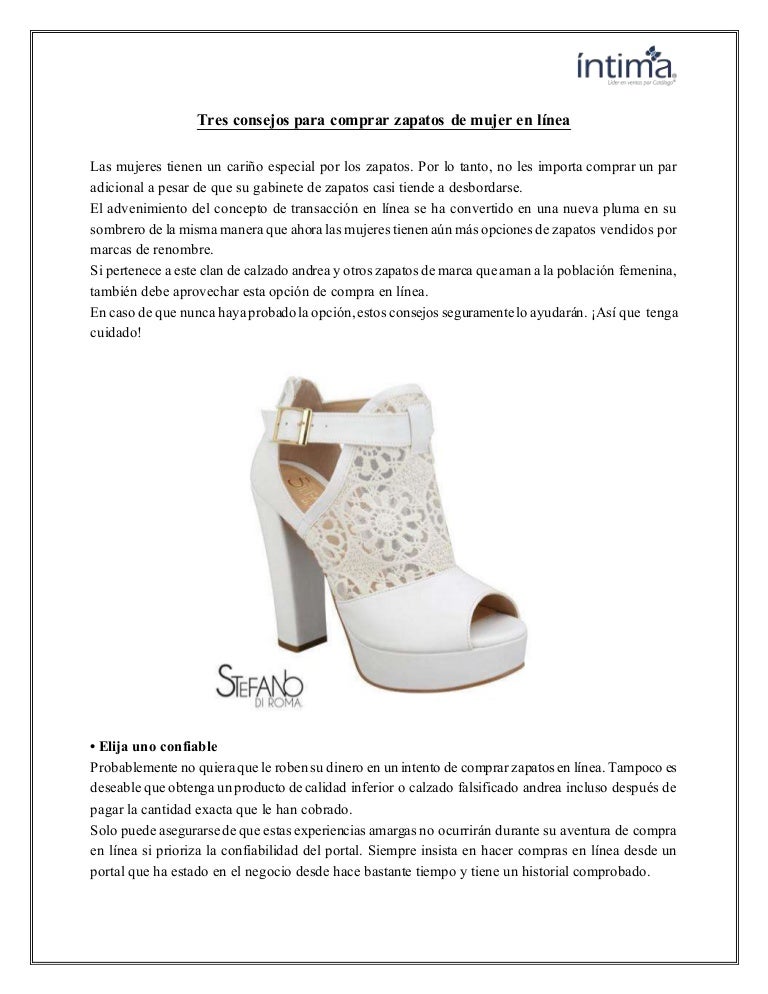 comprar zapatos mujer