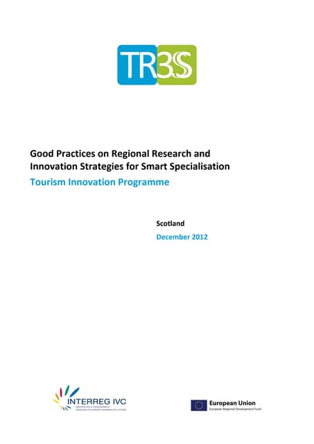 Scotland Tourism innovation programme