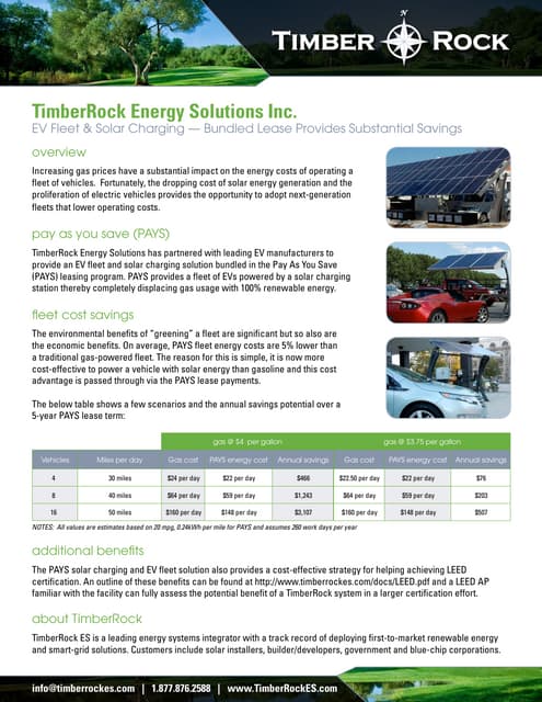 TRES Solar EV Lease