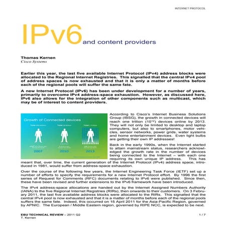 IPv6 & Content Providers