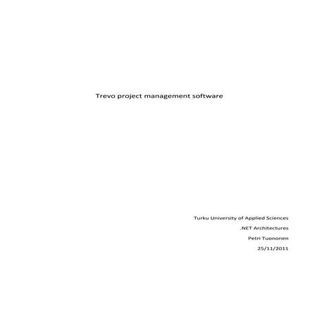 Trevo project management documentation