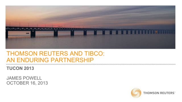 Multinational Media and Information Firm, Thomson Reuters, Uses Enterprise So...