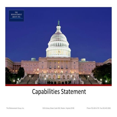 TRG Capabilities Statement 2009
