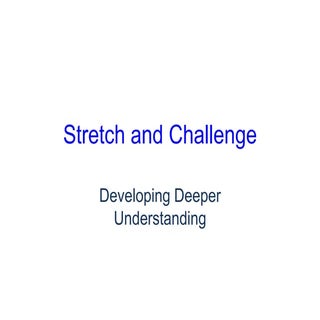Stretch and Challenge