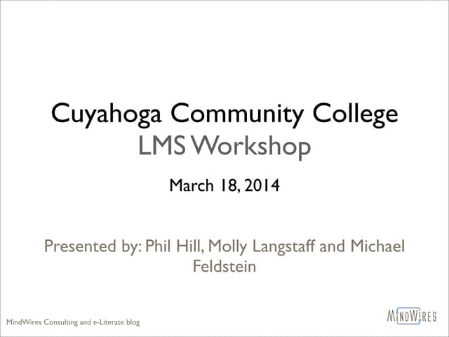 Tri-C LMS workshop 20140318 handout