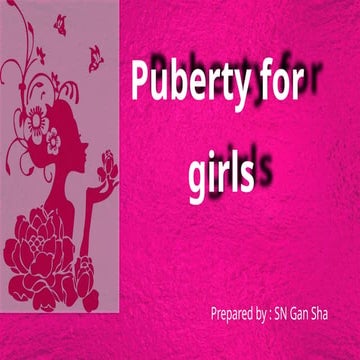 Puberty presentation | PPTX
