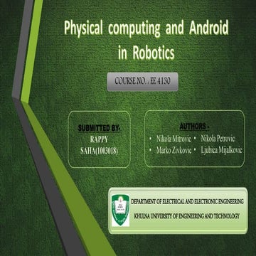 Physical computing & android in robotics