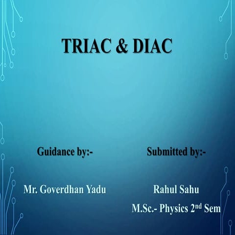 Triac and Diac