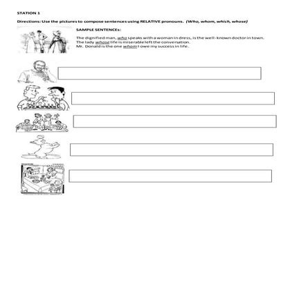 Activity for Pronouns