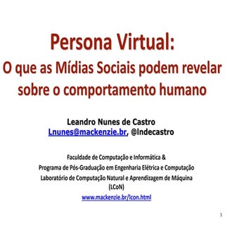 2016: A Tríade da Persona Virtual -...