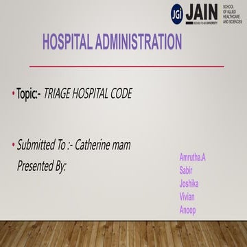 TRIAGE Hospital CODE.pptx