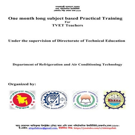 One month long subject based Practical Training For TVET Teachers ...