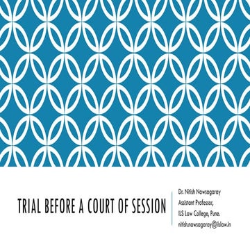 Trial before a court of session 