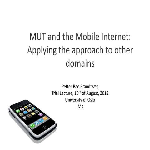 User types of the Mobile Internet