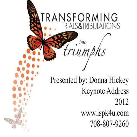 Trials and Tribulations - Keynote Address 2012