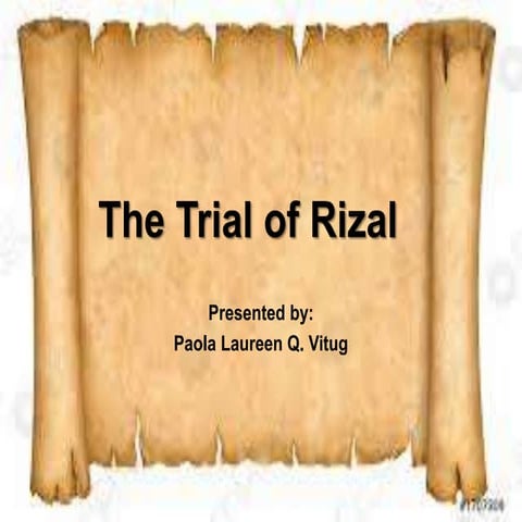 Trials of rizal
