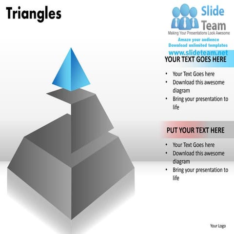Triangles powerpoint presentation slides ppt templates